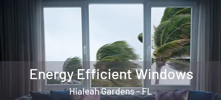  Energy Efficient Windows Hialeah Gardens - FL