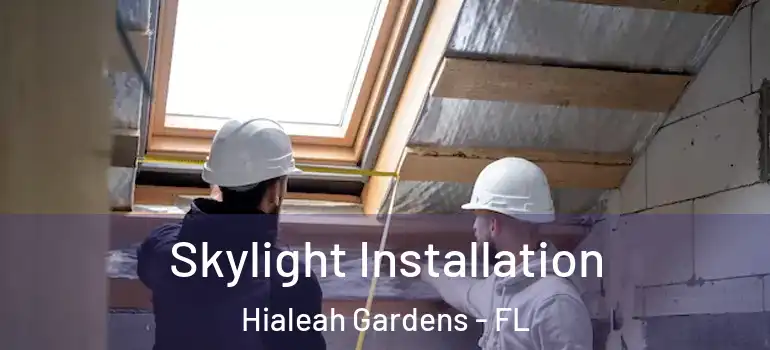  Skylight Installation Hialeah Gardens - FL