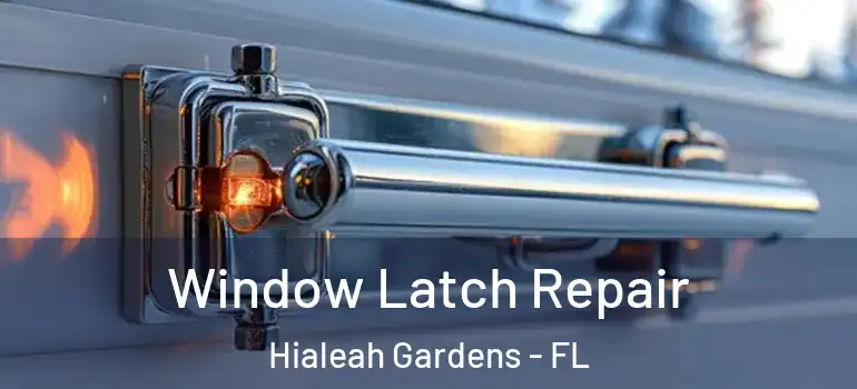 Window Latch Repair Hialeah Gardens - FL